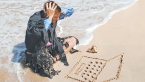 Free- Business Man in Beach Surf