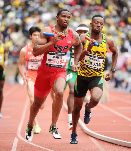 olympic male track runners